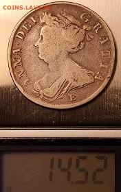 2 кроны 1707 Е(Эдинбург), гурт SEXTO, Анна. Оценка. - 001 - копия