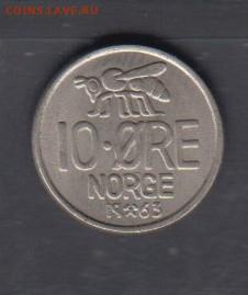 Норвегия 1963 10 оре пчела  до 04 05 - 102