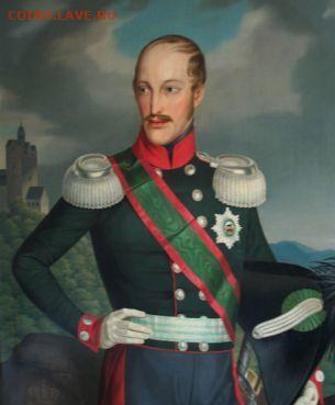Герцогство Анхальт-Бернбург. Александр Карл. ТАЛЕР 1861. RR - 1Т1861