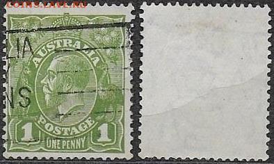 Марки Австралии . 1931. Король Георг V 1р (2) - Австралия. 1931 (2). Mi AU 98X