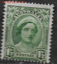 Марки Австралии. 1942. Елизавета (1) - Австралия. 1942 (1). Mi AU 164