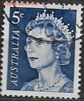 Марки Австралии. 1967 Елизавета 5с. - Австралия. 1967. Mi AU 391A