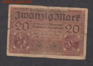Германия 1918 20 марок до 27 11 - 7
