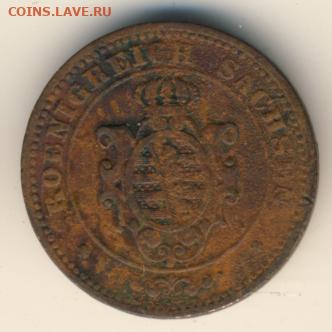 Саксония, 2 пфеннига 1878 B до 22.02.22, 23:00 - #И-492-r