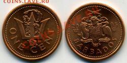 Монета Барбадос 1 цент 2005 г. - Барбадос