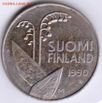 ФИНЛЯНДИЯ 10 пенни 1990 г. до 22.08.22 г. в 23.00 - 005