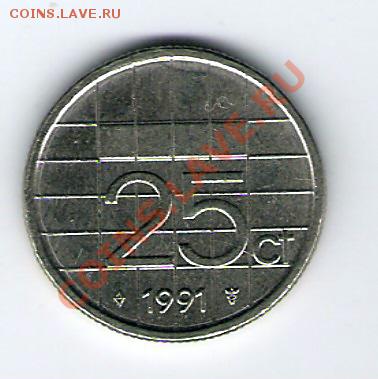 НИДЕРЛАНДЫ 25 центов 1991, до 03.12.11 22-00мск. - сканирование0033