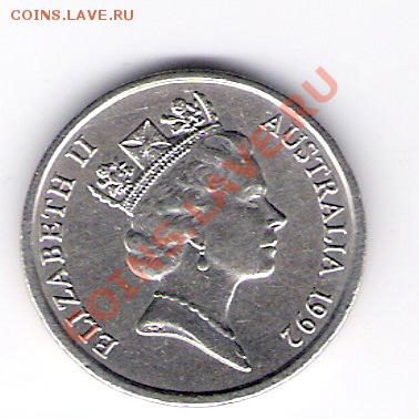 АВСТРАЛИЯ 5 центов 1992, до 03.12.11 22-00мск. - сканирование0116