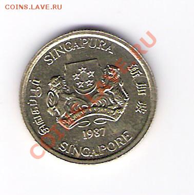 СИНГАПУР 5 центов 1987, до 03.12.11 22-00мск. - сканирование0377
