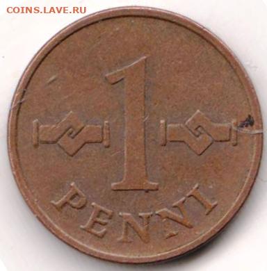 ФИНЛЯНДИЯ 1 пенни 1963 г. до до 25.09.22 г. в 23.00 - 047