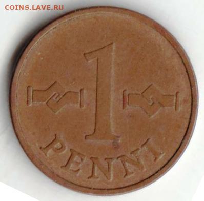 ФИНЛЯНДИЯ 1 пенни  1963 г. до 26.10.22 г. в 23.00 - 078