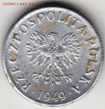 ПОЛЬША 1 грош 1949 г. до 13.01.23 г. в 23.00 - 015