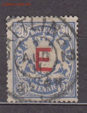 Германия Бавария 1908 1м надпечатка Е до 30 04 - 84