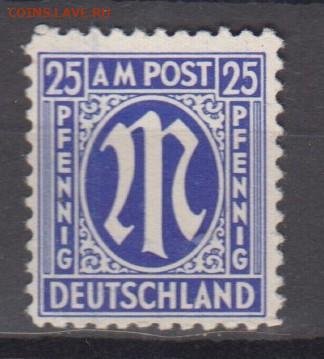 Германия Англо -американская зона 1945 1м** 25пф до 30 04 - 158