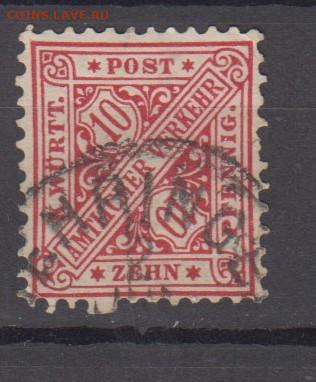 Германия WURTTEMBERG 1881-96 1м до 19 05 - 84