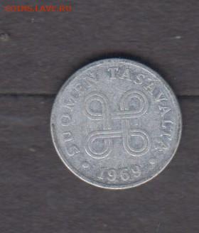 Финляндия 1969 1 пенни ( ал) до 15 02 - 94