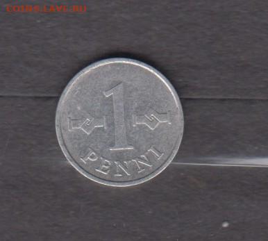 Финляндия 1976 1 пенни (ал) до 15 02 - 100а