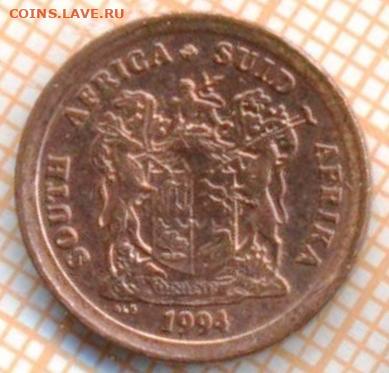 ЮАР 1 цент 1994 г., до 27.03.2024 г. в 22.00 по Москве - ЮАР 1 цент 1994 508