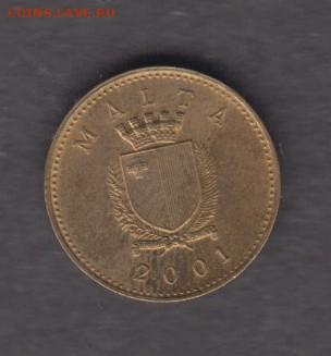 Мальта 2001 1 цент до 17 04 - 68а
