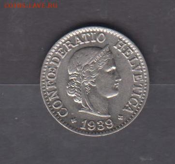Швейцария 1939 10 раппенов до 19 06 - 61а