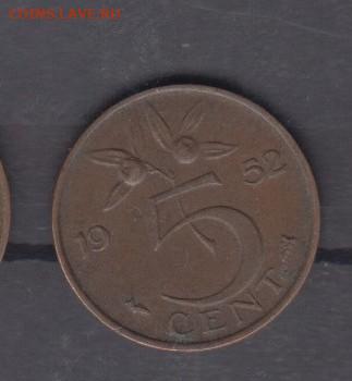 Голландия 1952 5 центов до 28 06 - 168