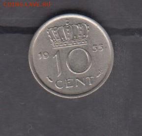 Голландия 1955 10 центов до 25 06 - 180