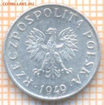 Польша 1 грош 1949 г., до 05.07.2024 г. в 22.00 по Москве - Польша 1 грош 1949 1230