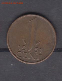 Голландия 1951 1 цент до 11 08 - 80