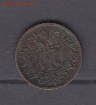Австрия 1897 2 геллера до 19 08 - 359а