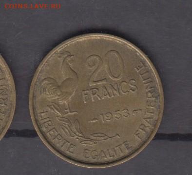 Франция 1953 20 франков до 29 08 - 570