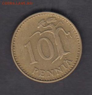 Финляндия 1964 10 пенни S до 27 09 - 419а
