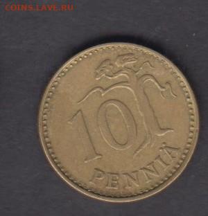 Финляндия 1971 10 пенни S до 27 09 - 420а