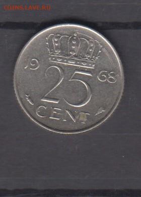 Голландия 1968 25 центов до 14 12 - 110