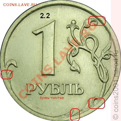 1 рубль 2009ммд шт.2.2В ? - 1r2-2