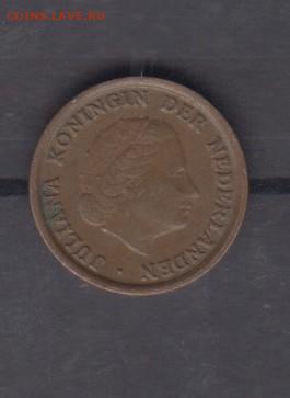 Голландия 1953 1 цент до 22 12 - 82а