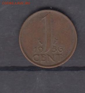 Голландия 1956 1 цент до 22 12 - 85