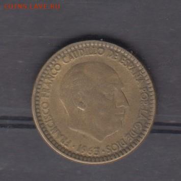 Испания 1963 ( в звезде 67) 1 песета до 09 01 - 13