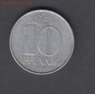 ГДР 1968 10 пф до 22 01 - 16