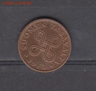 Финляндия 1963 1пенни (блеск) до 23 03 - 81а