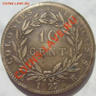 10 сантимов 1827 Франц.колонии до 13 февраля 23-00 мск - s6300528