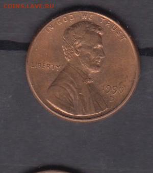 США 1990 (D) 1 цент до 01 07 - 155