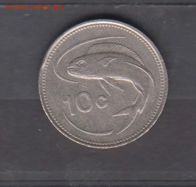 Мальта 1986 10 центов ( рыба) до 25 07 - 653