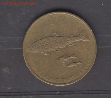 Словения 1993 1 толар рыба до 06 10 - 48а