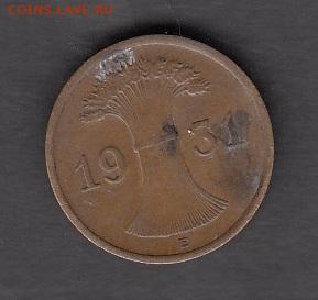 Германия 1931 1пф  Е до 09 10 - 10а