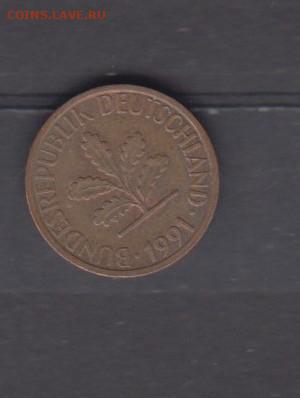 ФРГ 1991 1 пф Gдо 09 11 - 11а