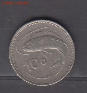Мальта 1991 10 центов рыба до 17 11 - 795