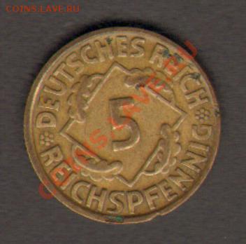 Германия 5 рейхспфеннигов 1925 D до 26.02.2012 22-00 - 001