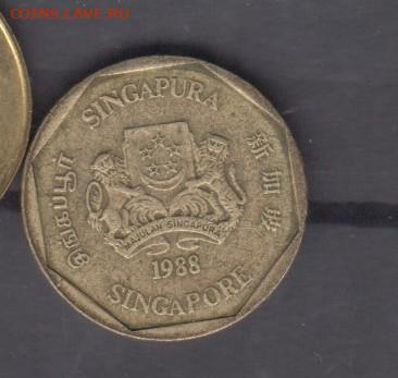 Сингапур 1988 1 доллар до 02 12 - 8а