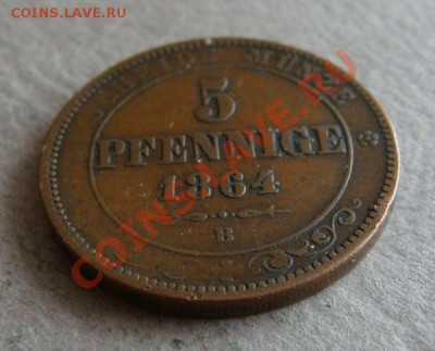 -Германия- Саксония 5 пфеннигов 1864 В - до 25.03.12 - DSC05276.JPG