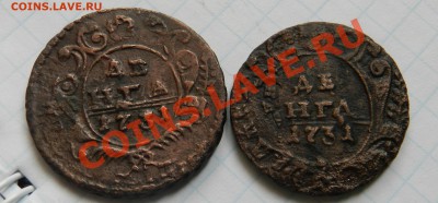 3 перечекана (денга ; полушка 1731)___до 24.03.12 - DSCN1545